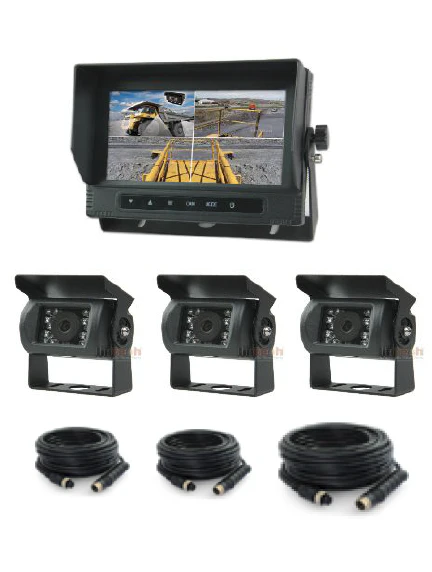 Waterproof Monitor and (3) Camera System